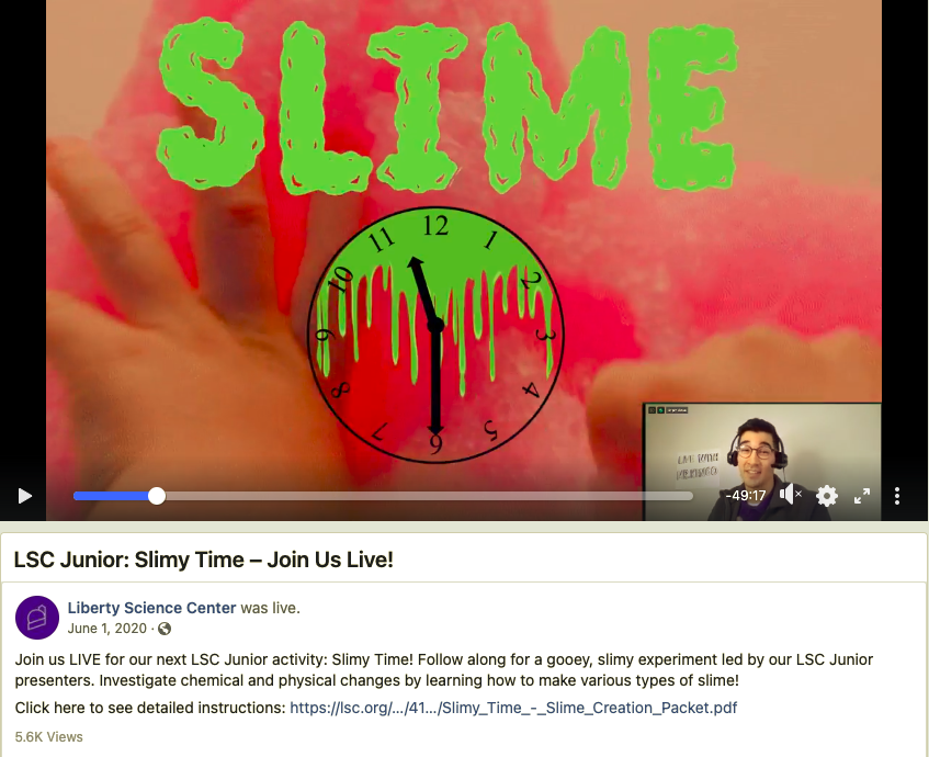 Thumbnail of Liberty Science Center's LSC Junior Livestream